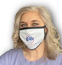 2-Ply Polyester Face Mask with Elks USA